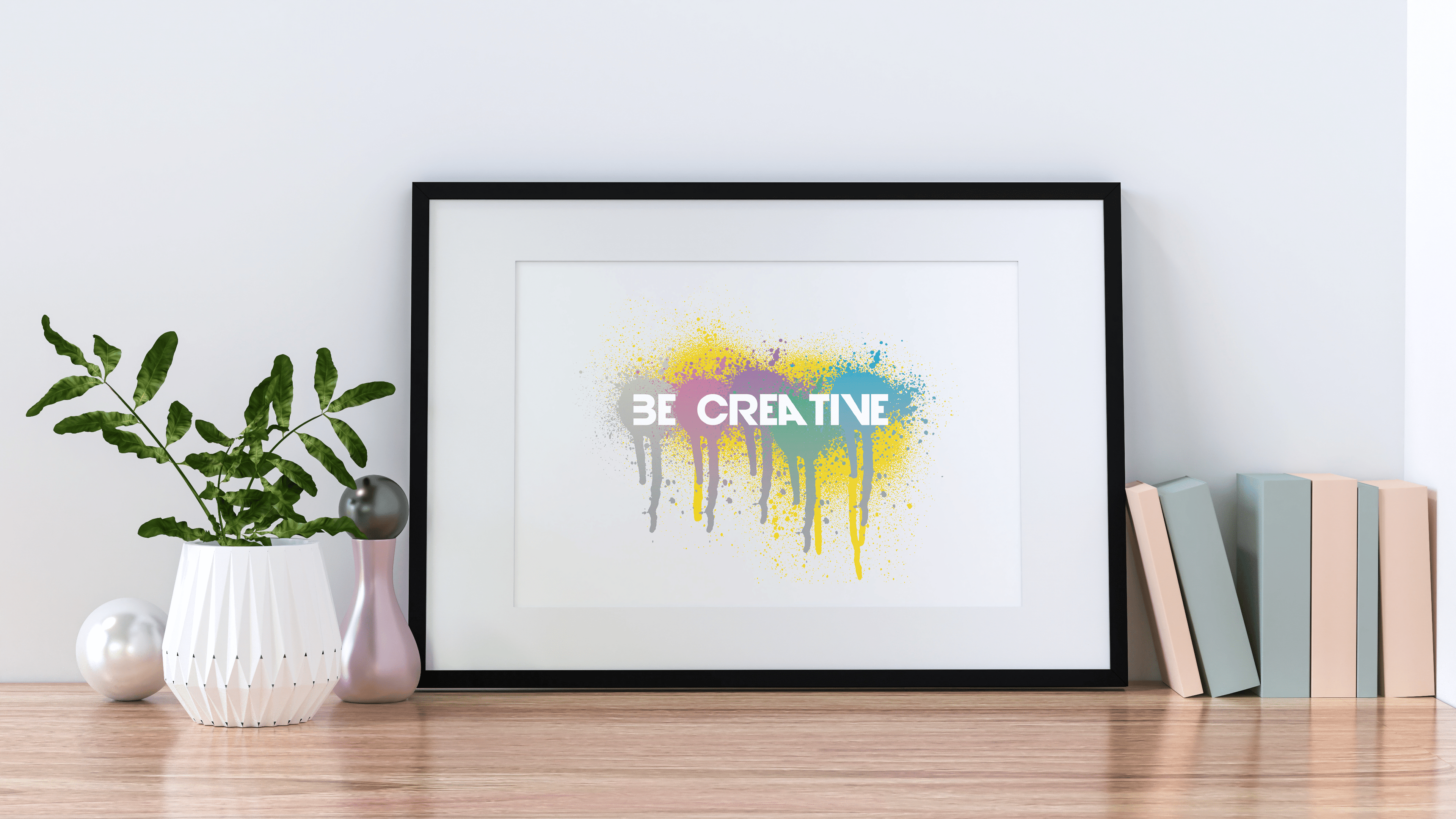Be Creative - Framed poster - Art Work by trudesigns.shop