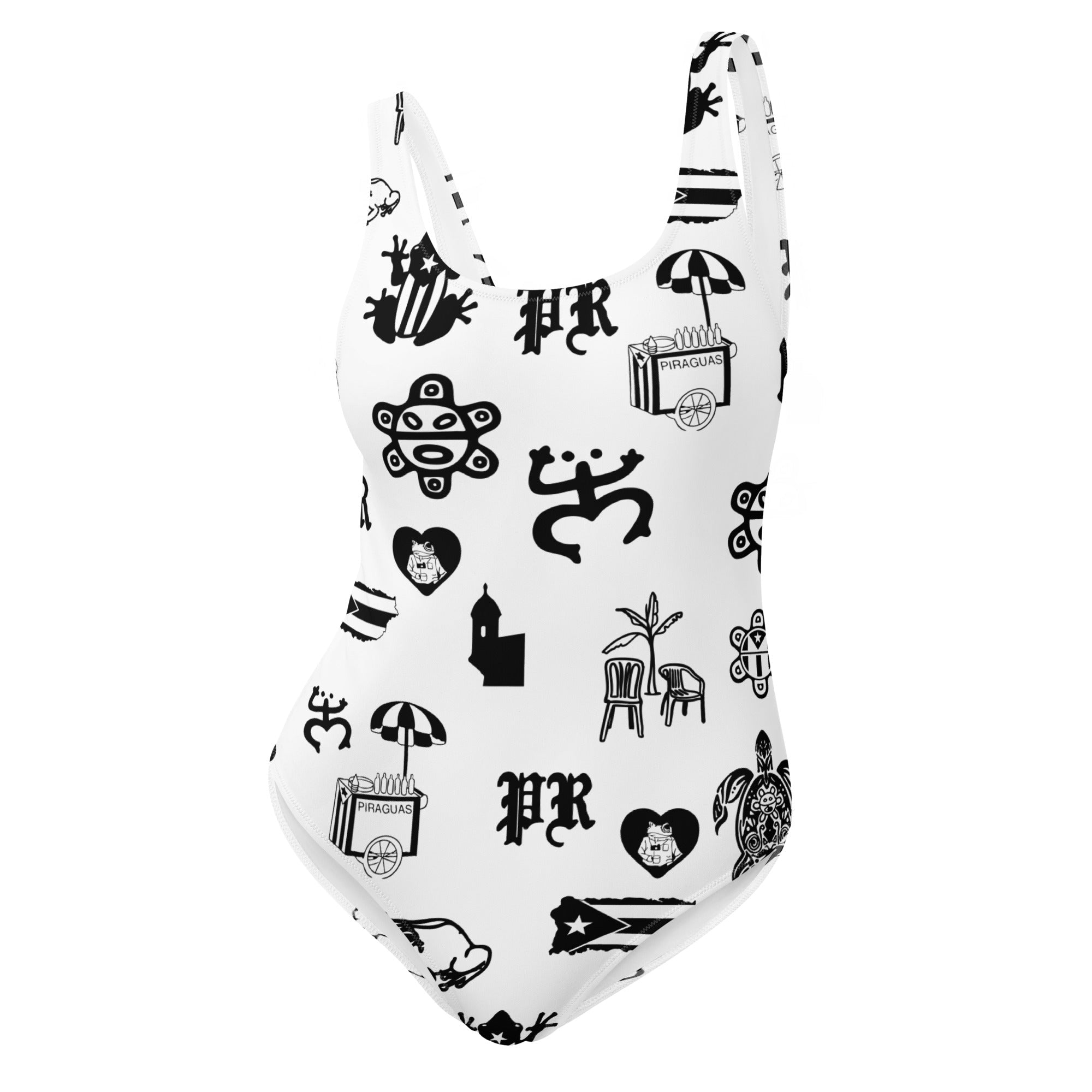 Puerto Rico One - Piece Swimsuit - Merchandise by trudesigns.shop