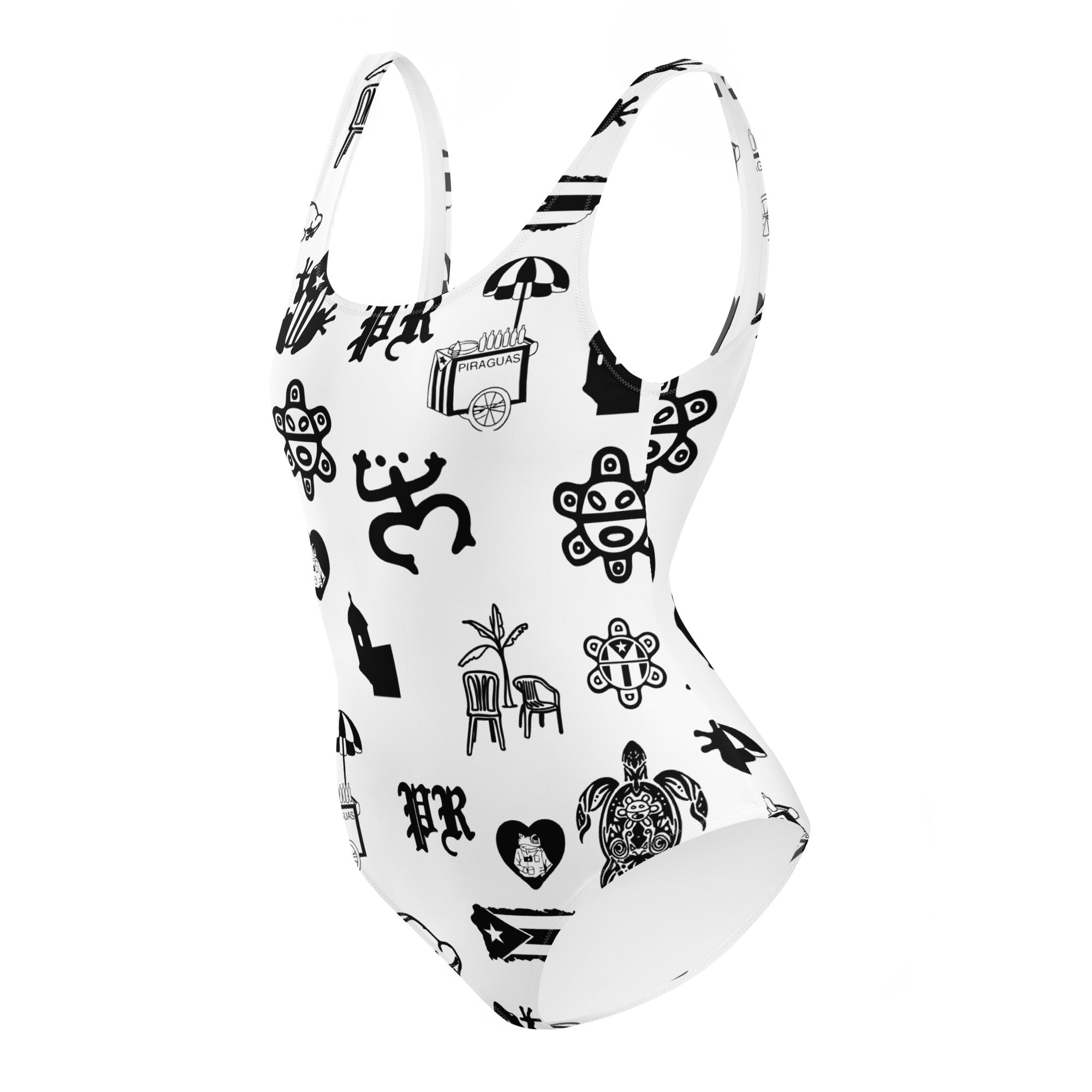 Puerto Rico One - Piece Swimsuit - Merchandise by trudesigns.shop