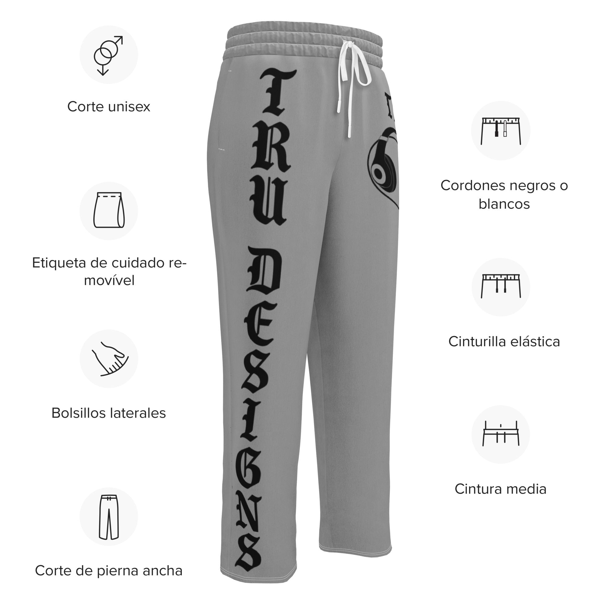 Tru Designs "Vibe Code" Signature Wide - Leg Recycled Streetwear Pants - by trudesigns.shop