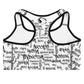 Positive graffiti Sports bra