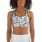 Positive graffiti Sports bra