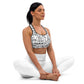 Positive graffiti Sports bra