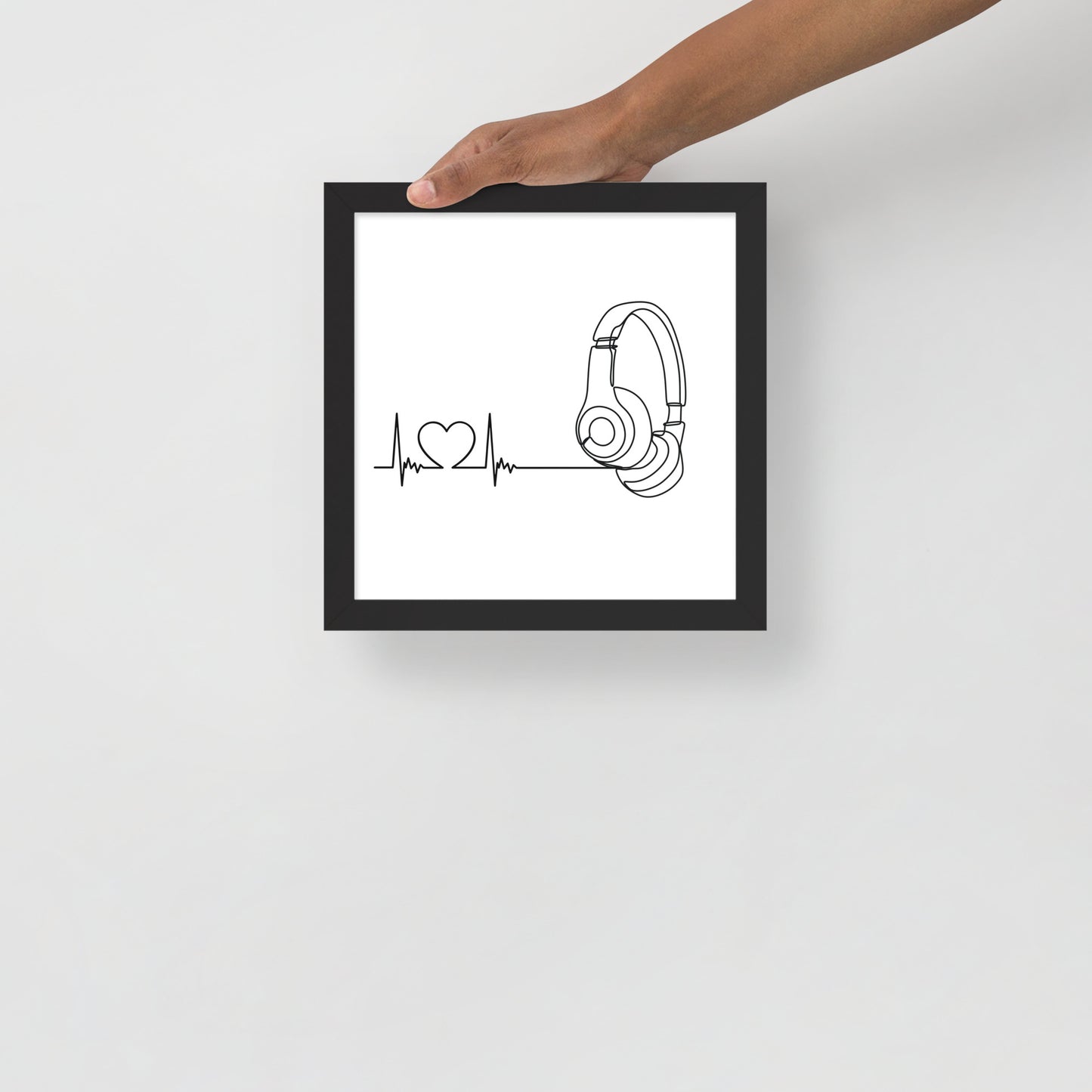 Listen to your heart - Framed poster