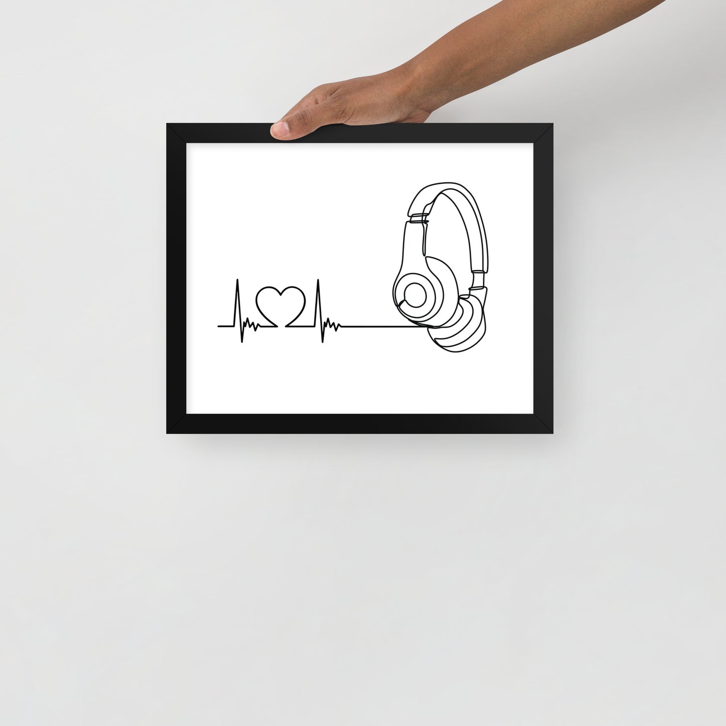 Listen to your heart - Framed poster