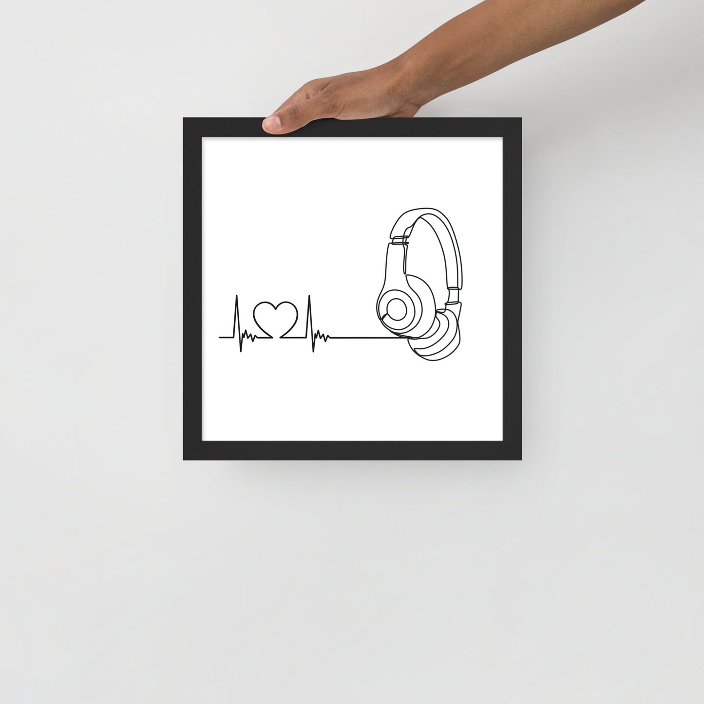 Listen to your heart - Framed poster