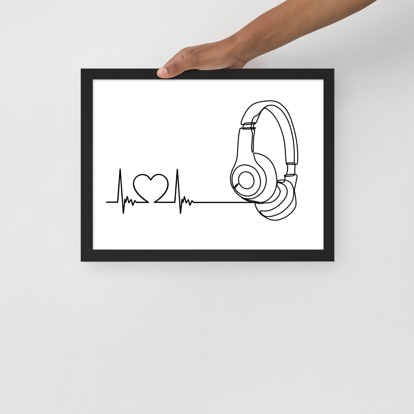 Listen to your heart - Framed poster