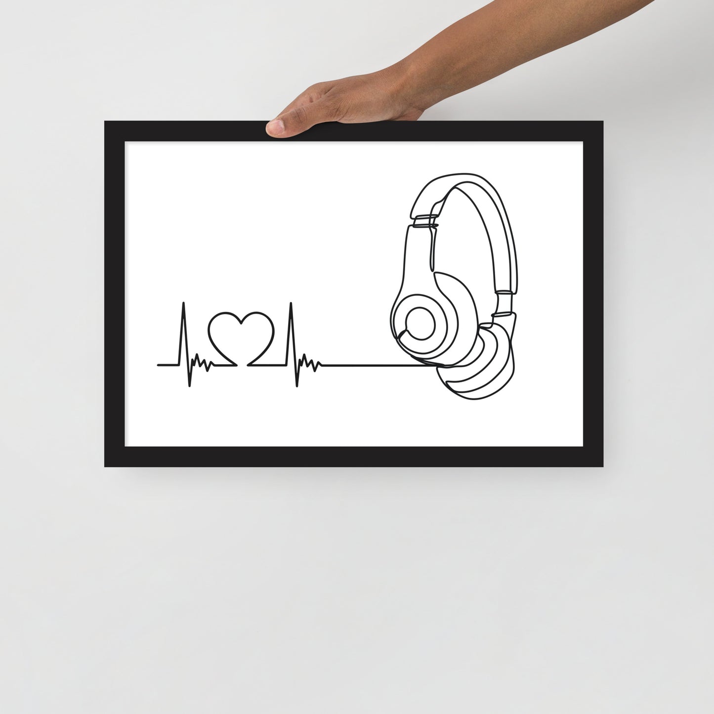 Listen to your heart - Framed poster
