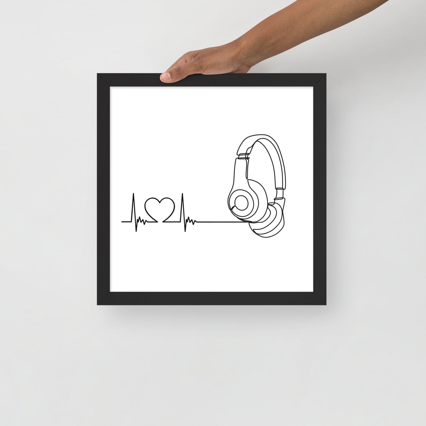 Listen to your heart - Framed poster