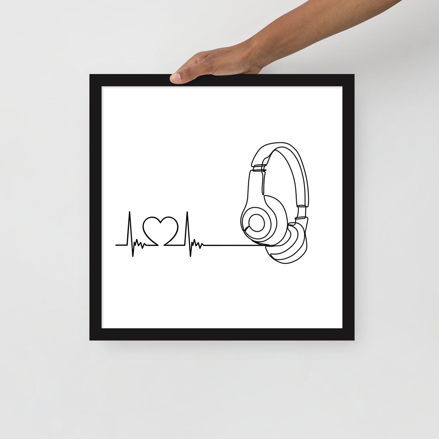 Listen to your heart - Framed poster