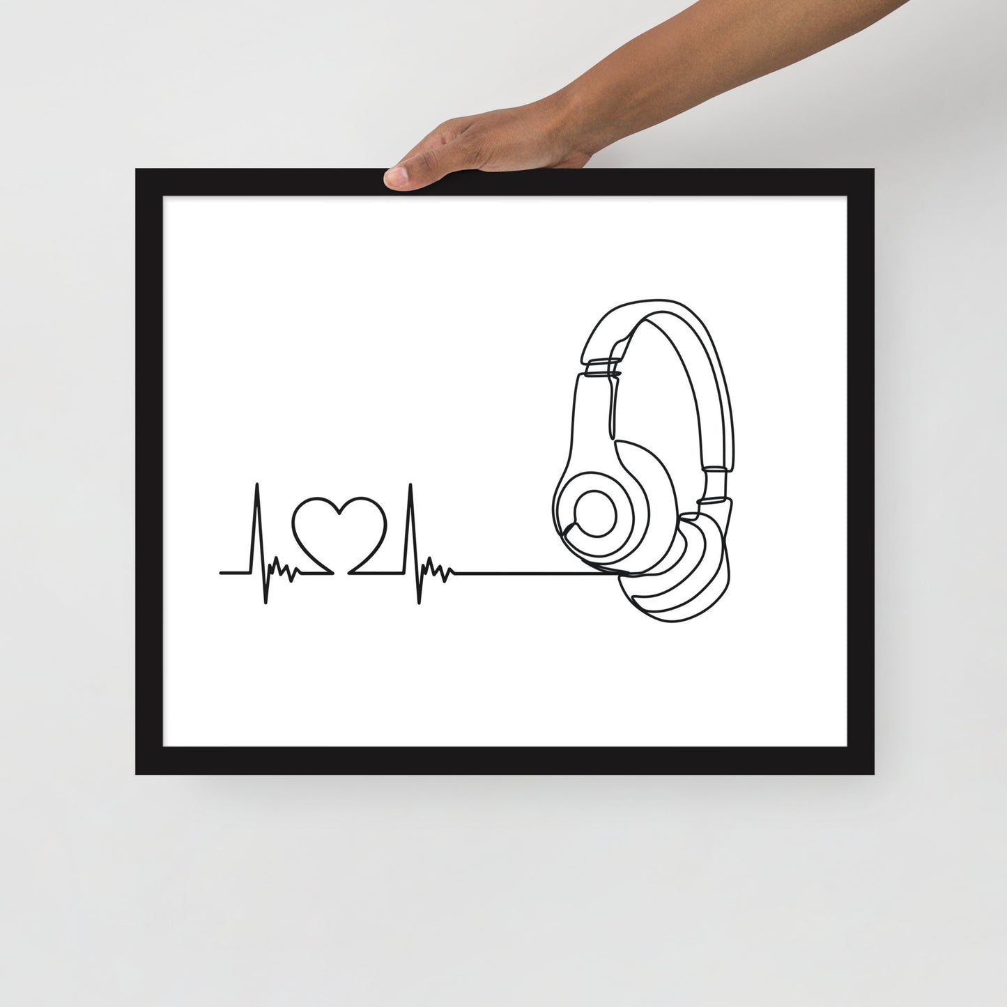 Listen to your heart - Framed poster