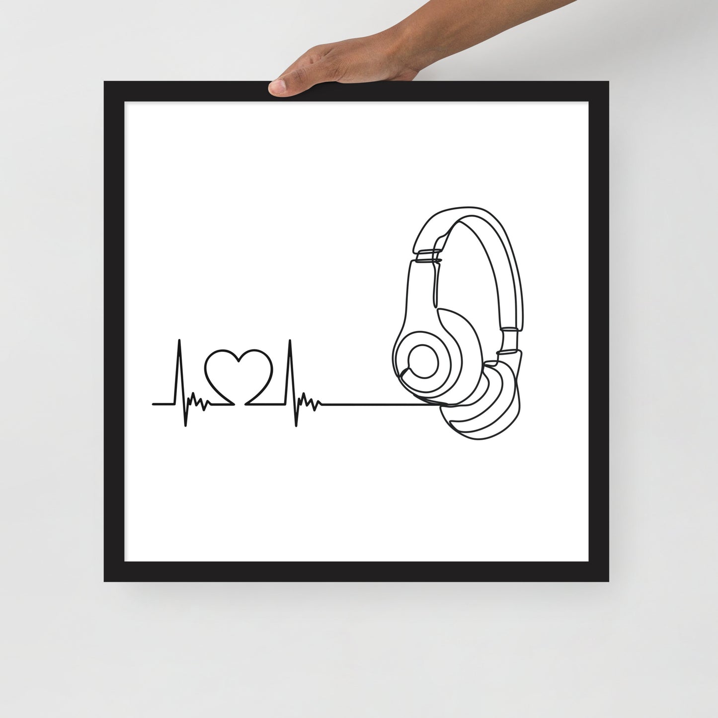Listen to your heart - Framed poster