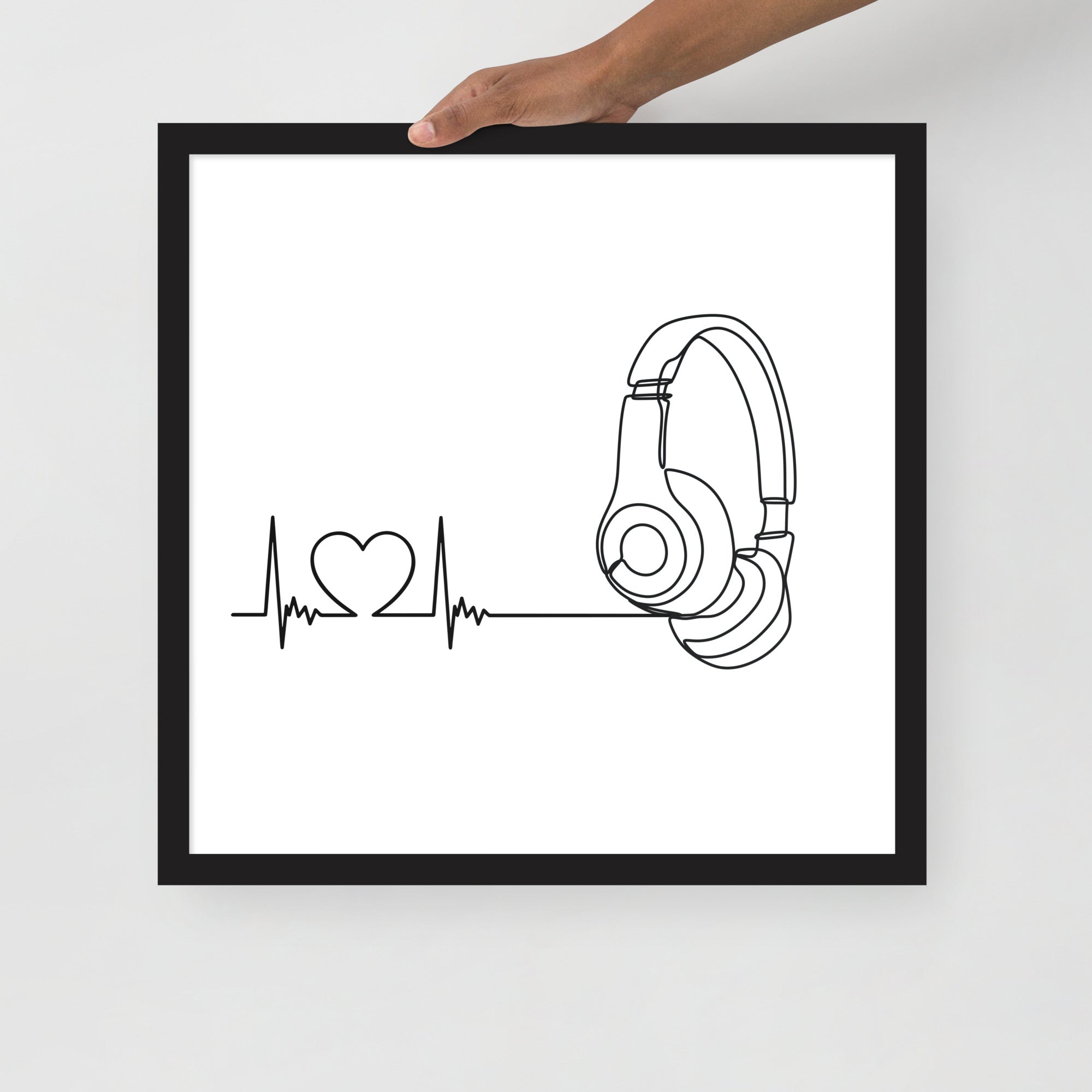 Listen to your heart - Framed poster