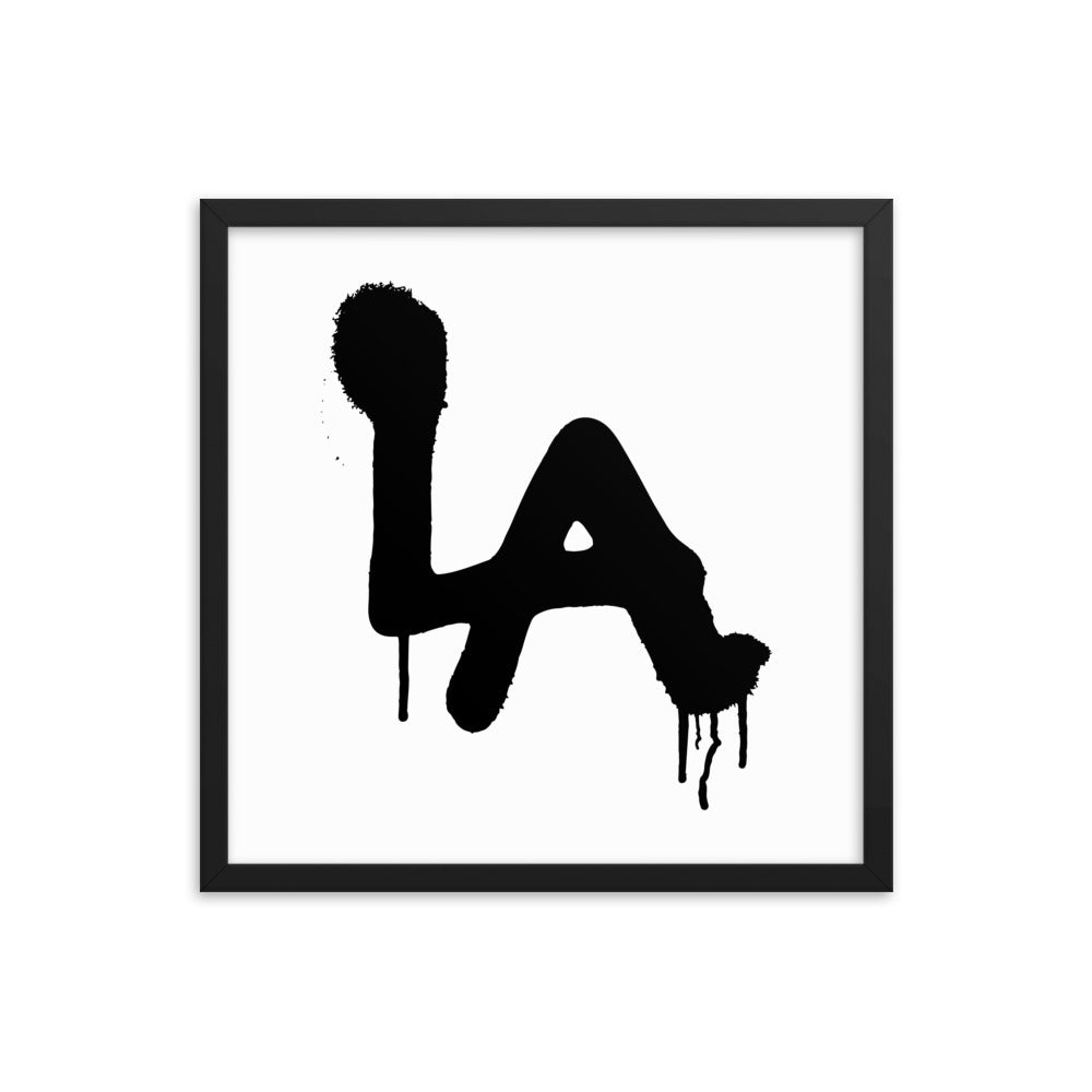 LA Spray paint - Framed poster