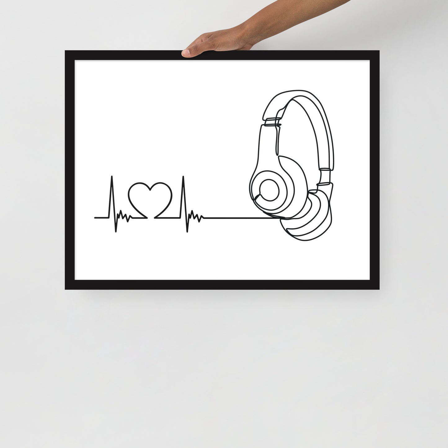 Listen to your heart - Framed poster