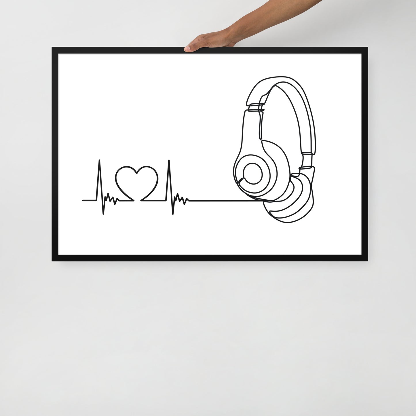 Listen to your heart - Framed poster