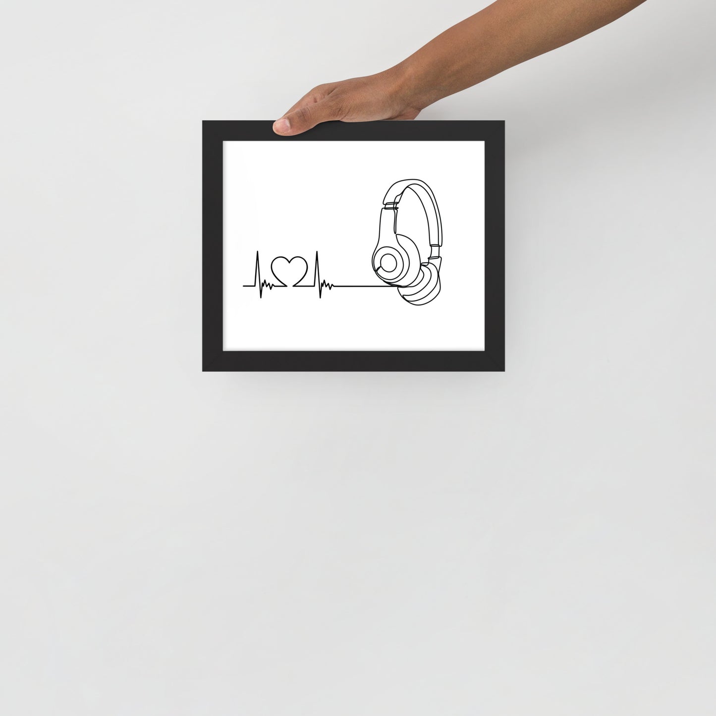 Listen to your heart - Framed poster