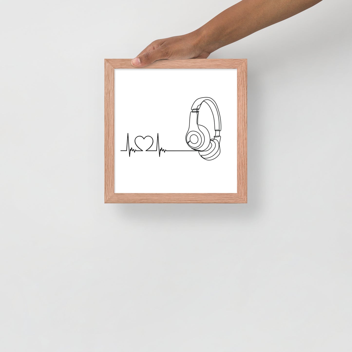 Listen to your heart - Framed poster