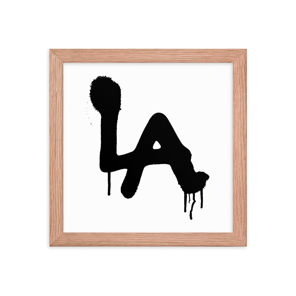 LA Spray paint - Framed poster