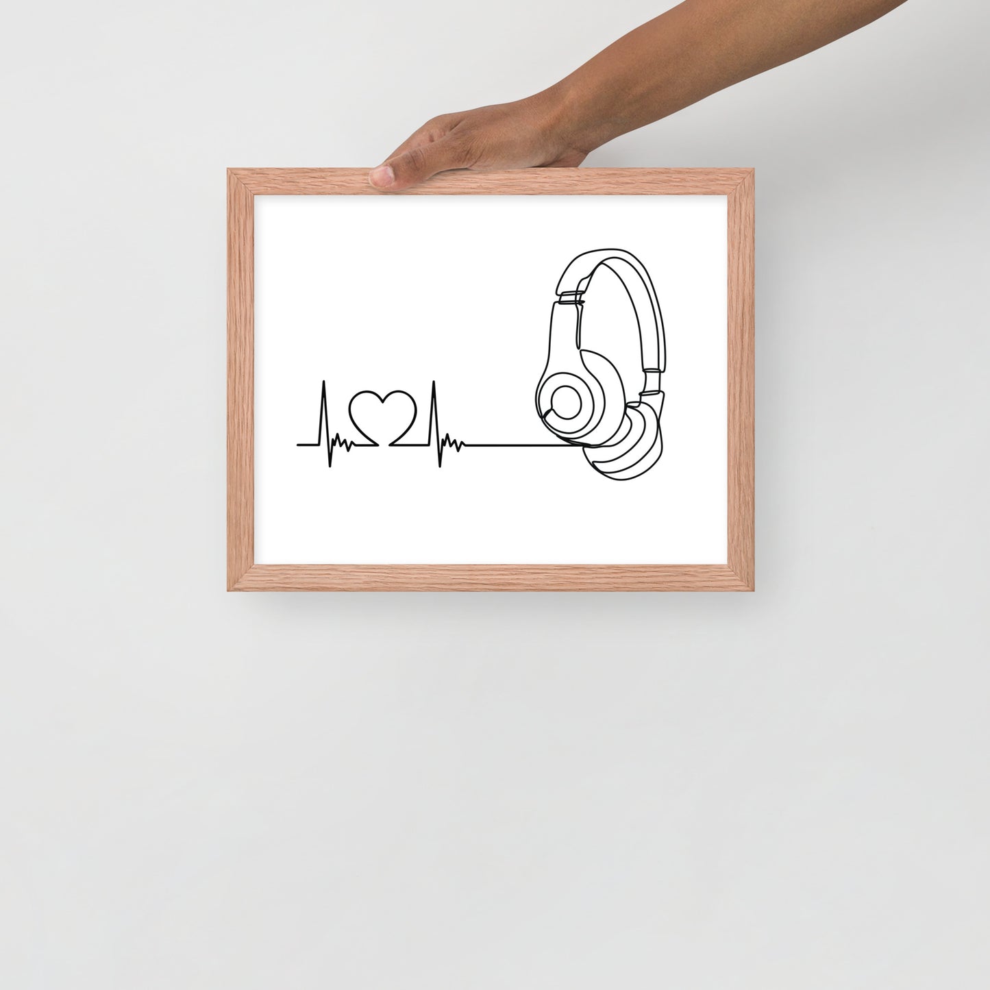 Listen to your heart - Framed poster