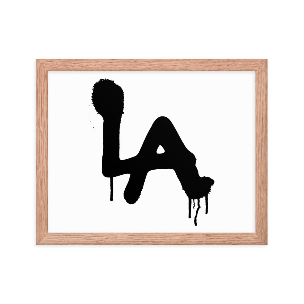 LA Spray paint - Framed poster