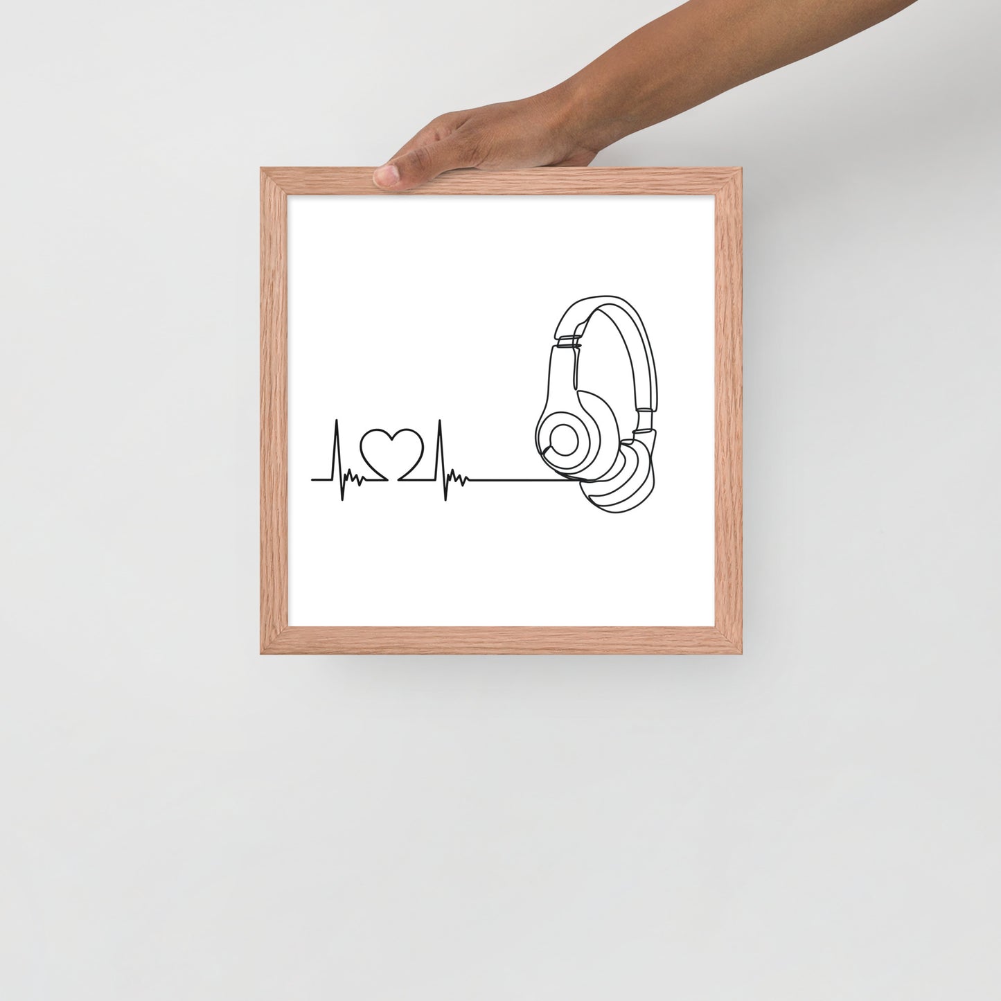 Listen to your heart - Framed poster
