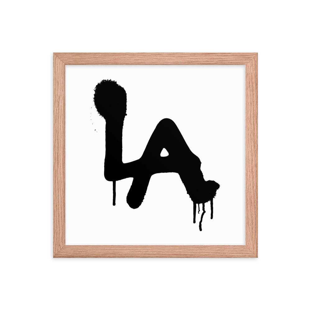 LA Spray paint - Framed poster