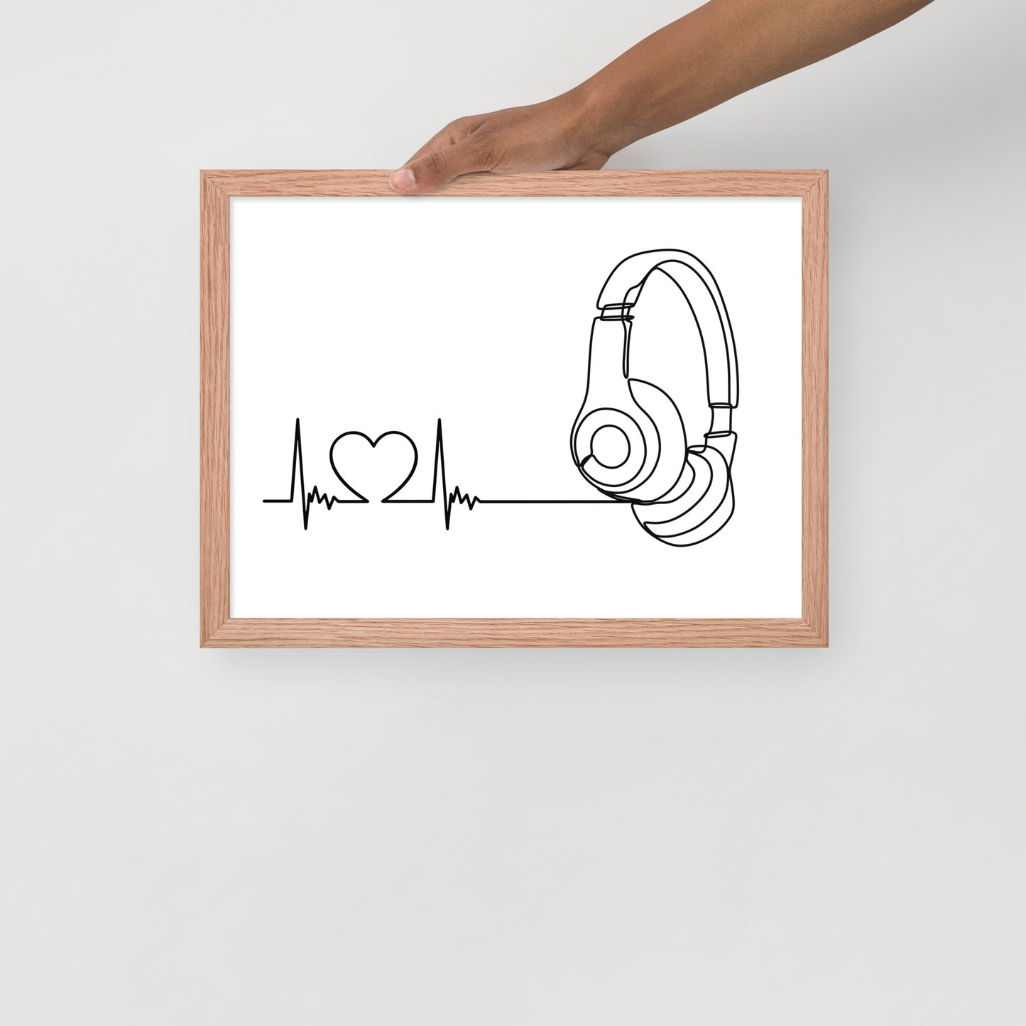 Listen to your heart - Framed poster