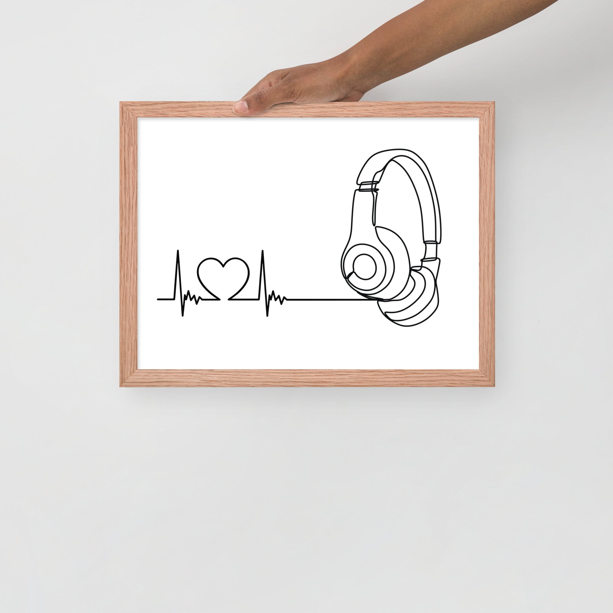 Listen to your heart - Framed poster