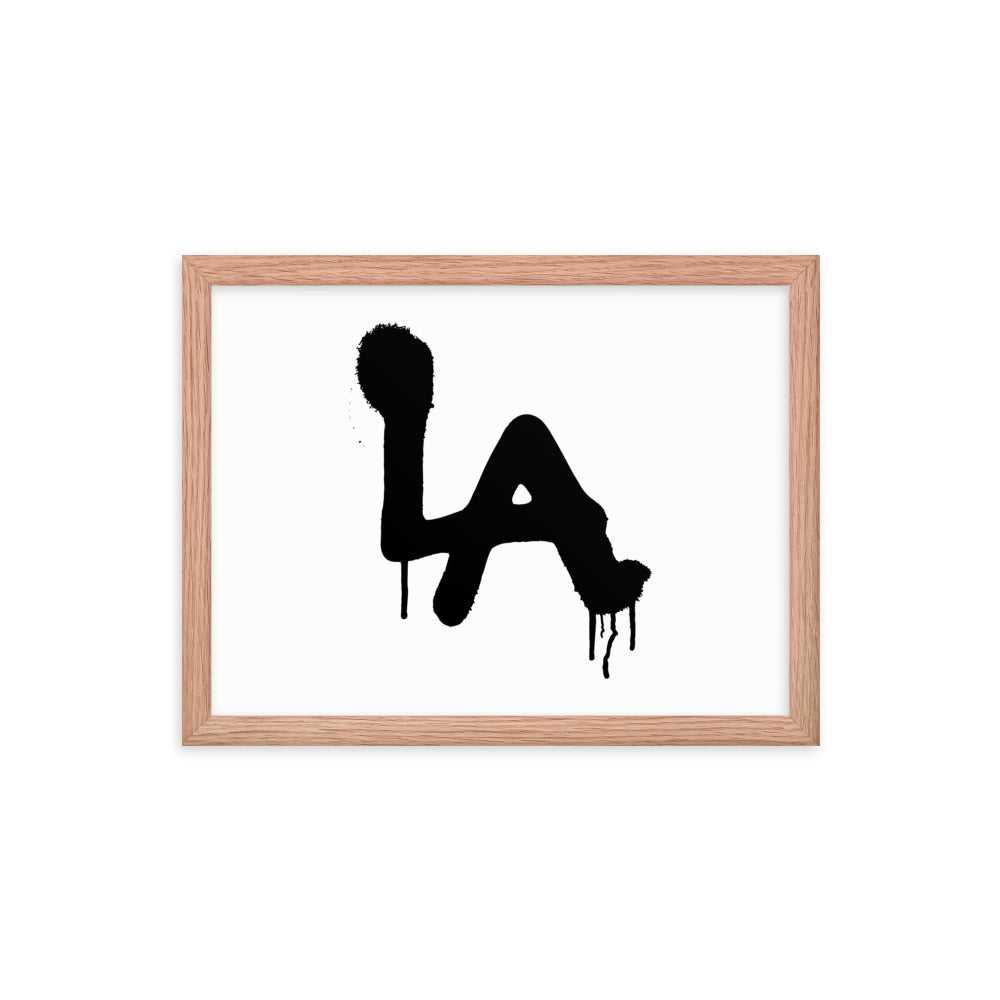 LA Spray paint - Framed poster