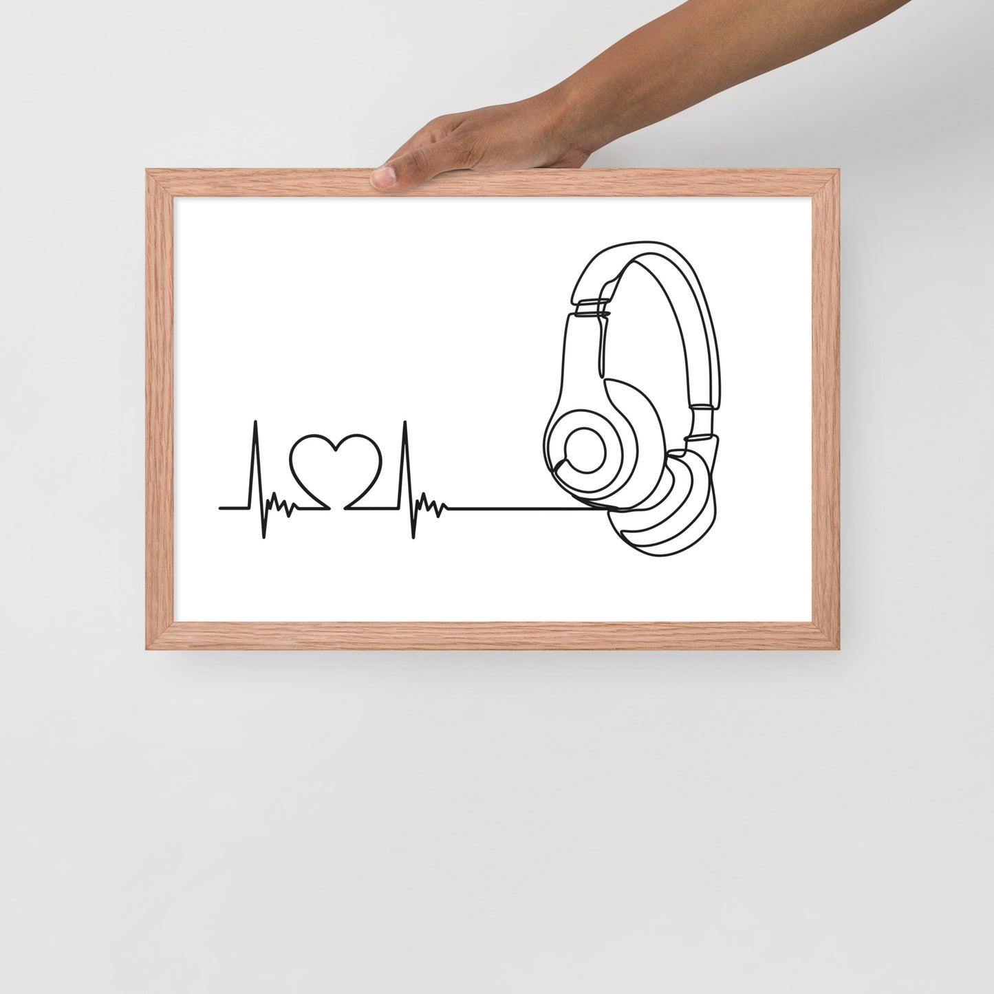Listen to your heart - Framed poster