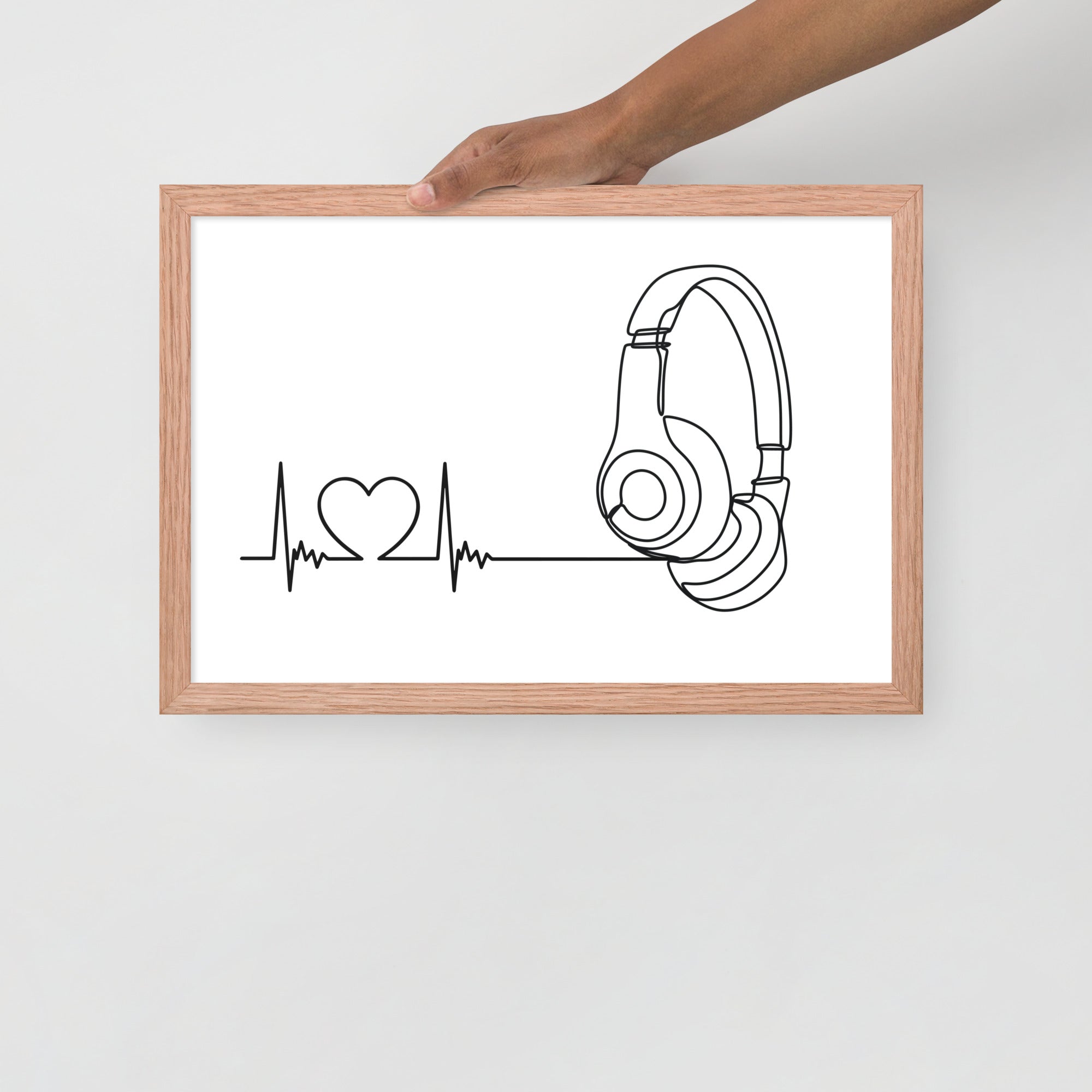 Listen to your heart - Framed poster
