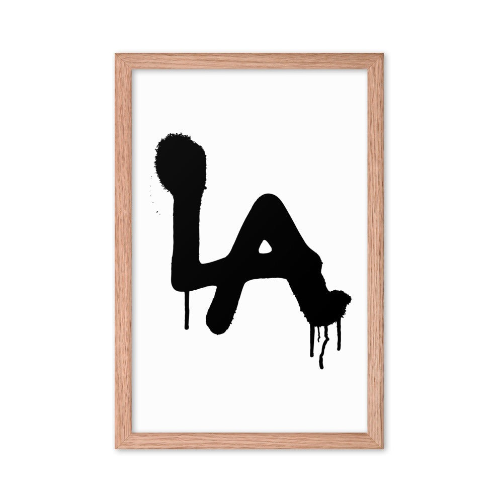 LA Spray paint - Framed poster