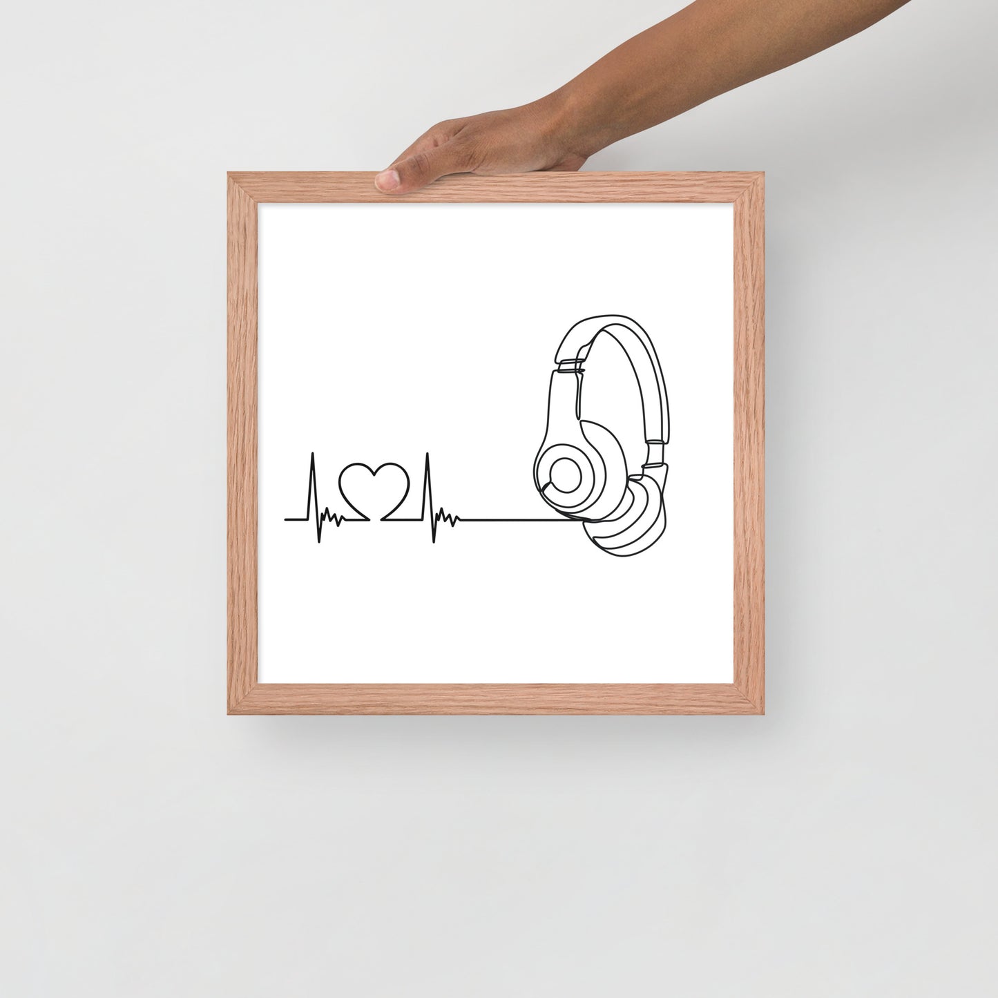 Listen to your heart - Framed poster