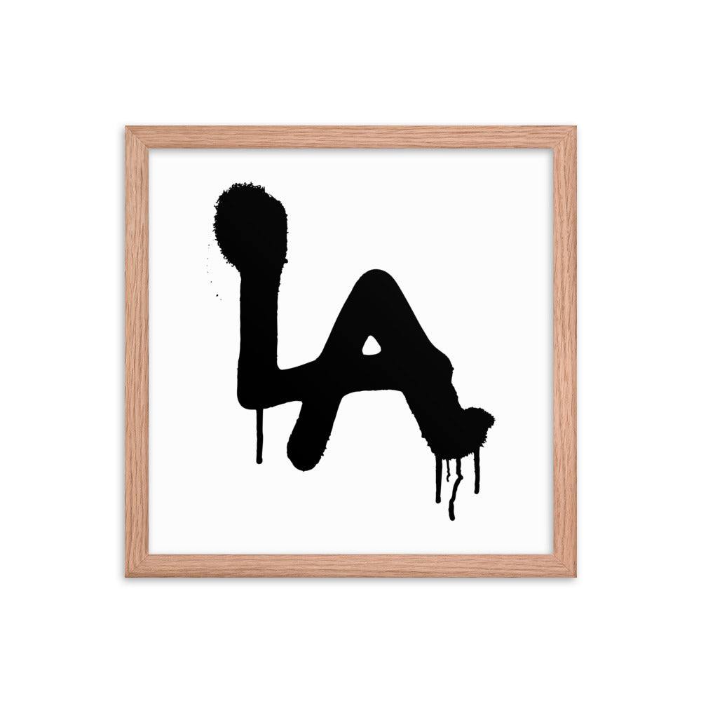LA Spray paint - Framed poster