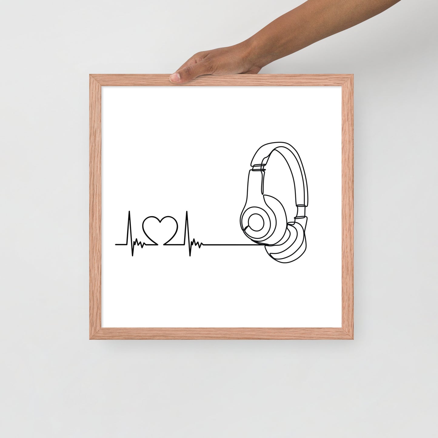 Listen to your heart - Framed poster
