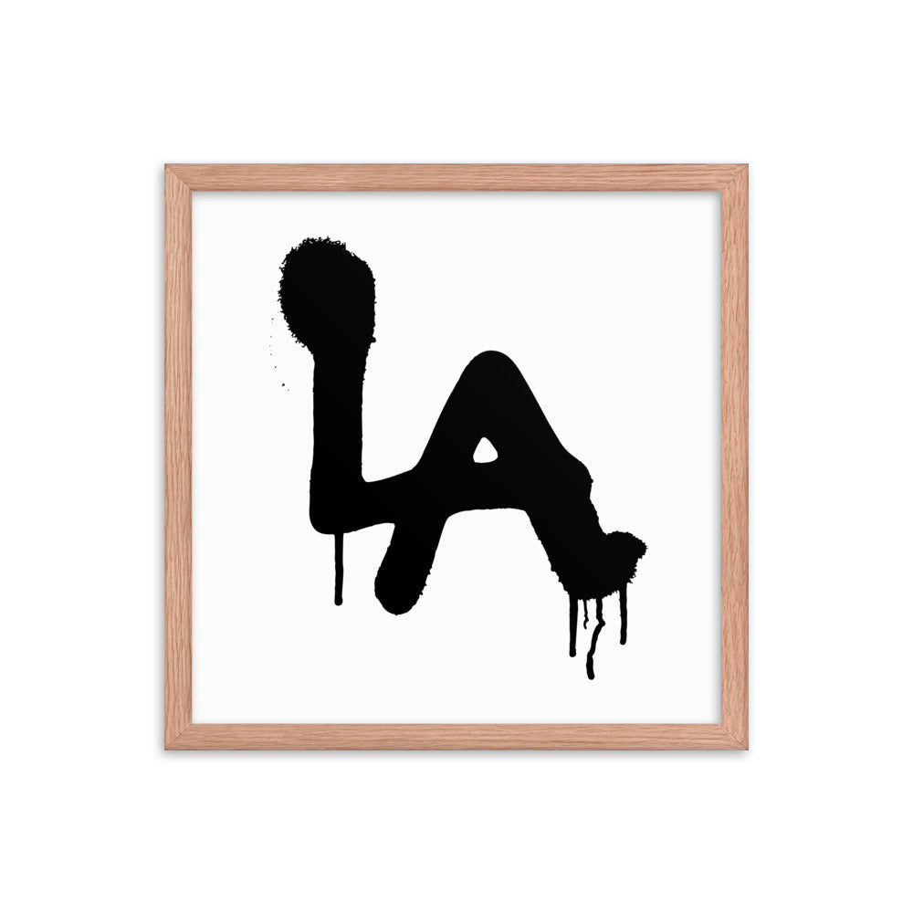 LA Spray paint - Framed poster