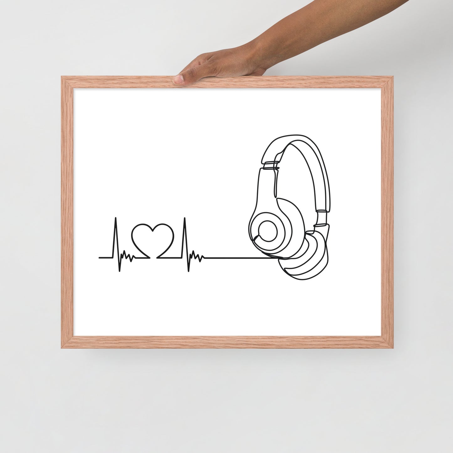 Listen to your heart - Framed poster