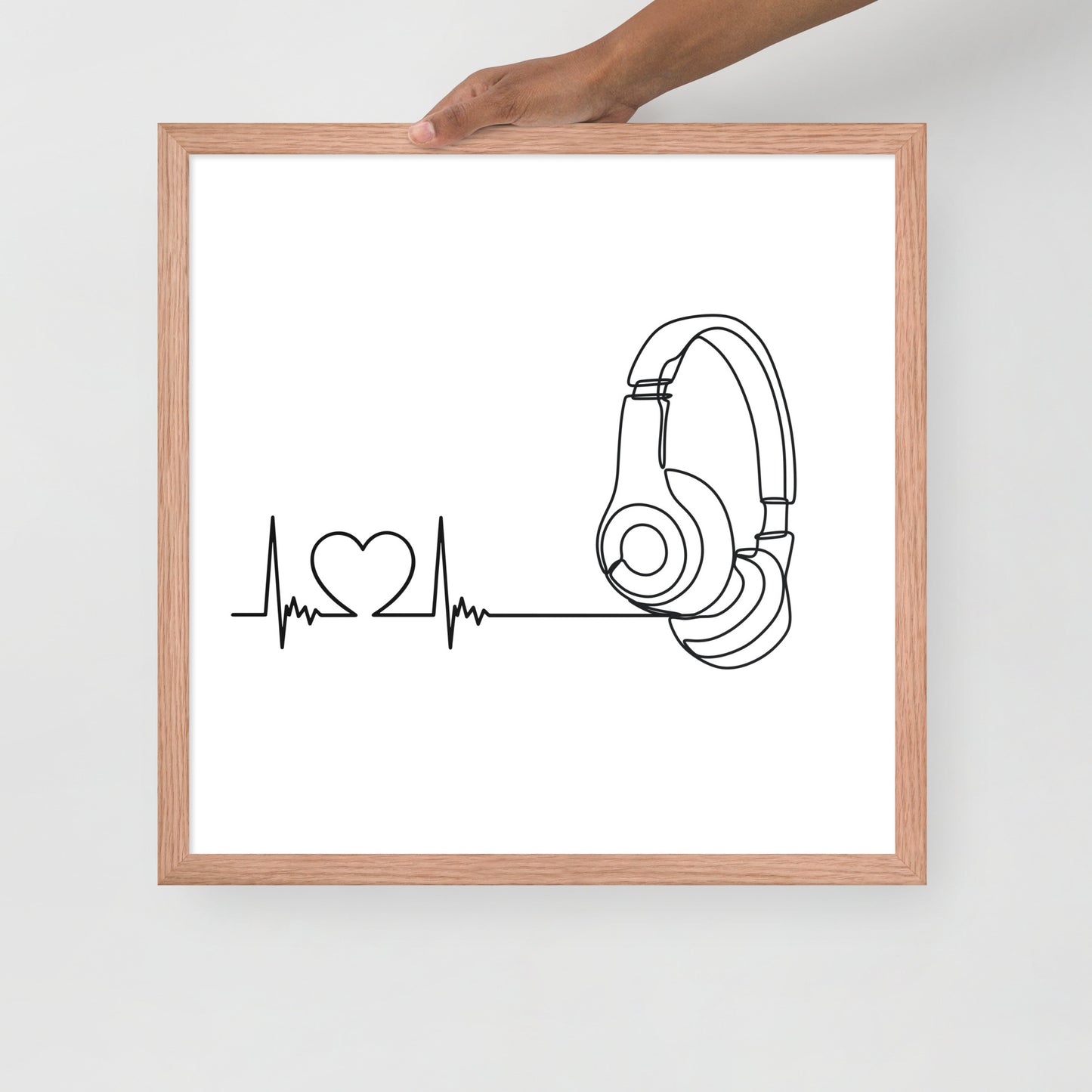 Listen to your heart - Framed poster