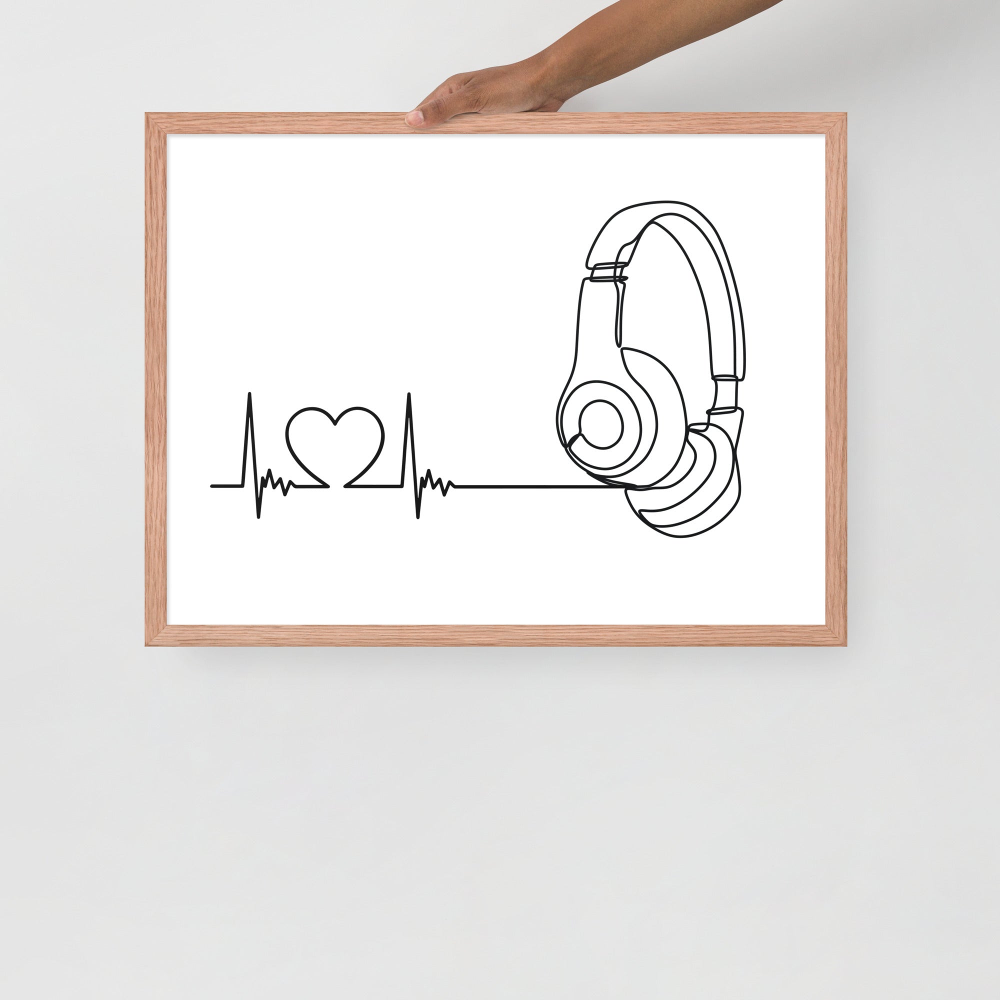 Listen to your heart - Framed poster