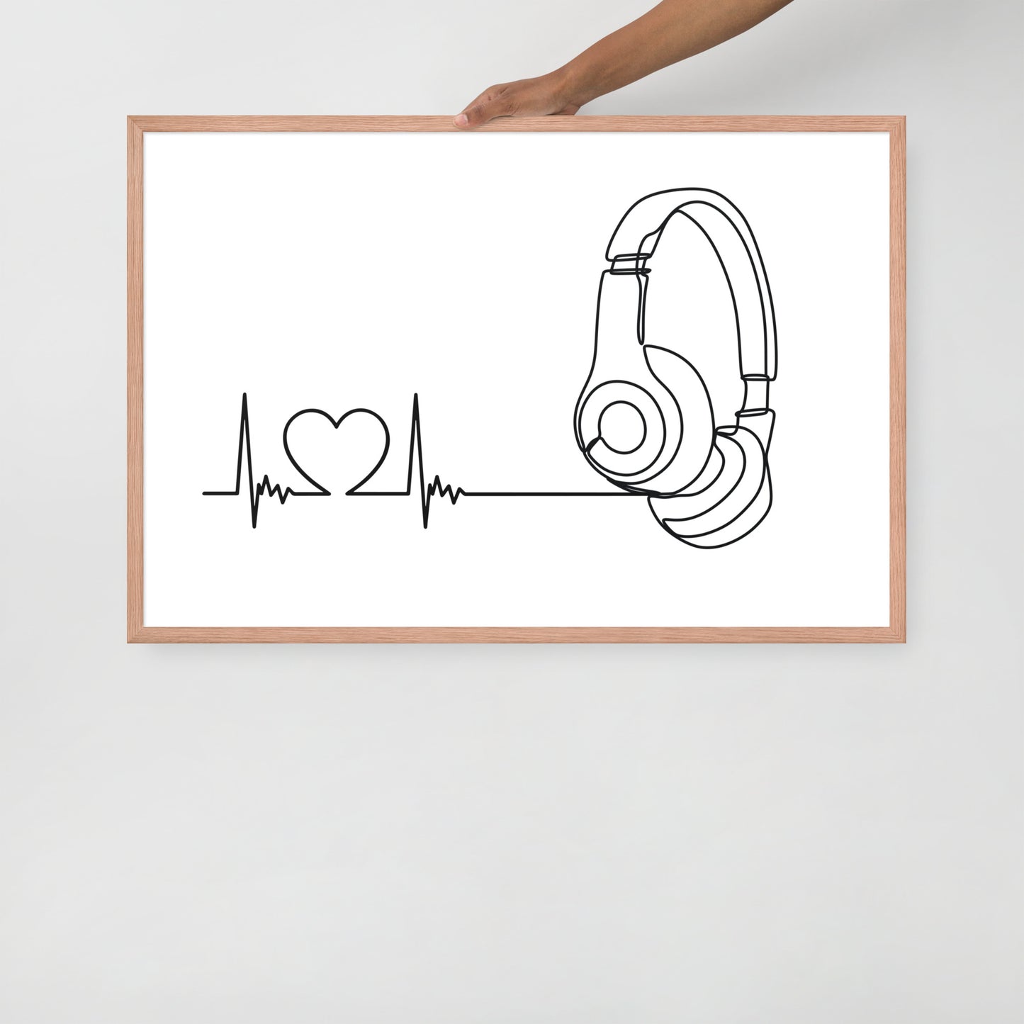Listen to your heart - Framed poster
