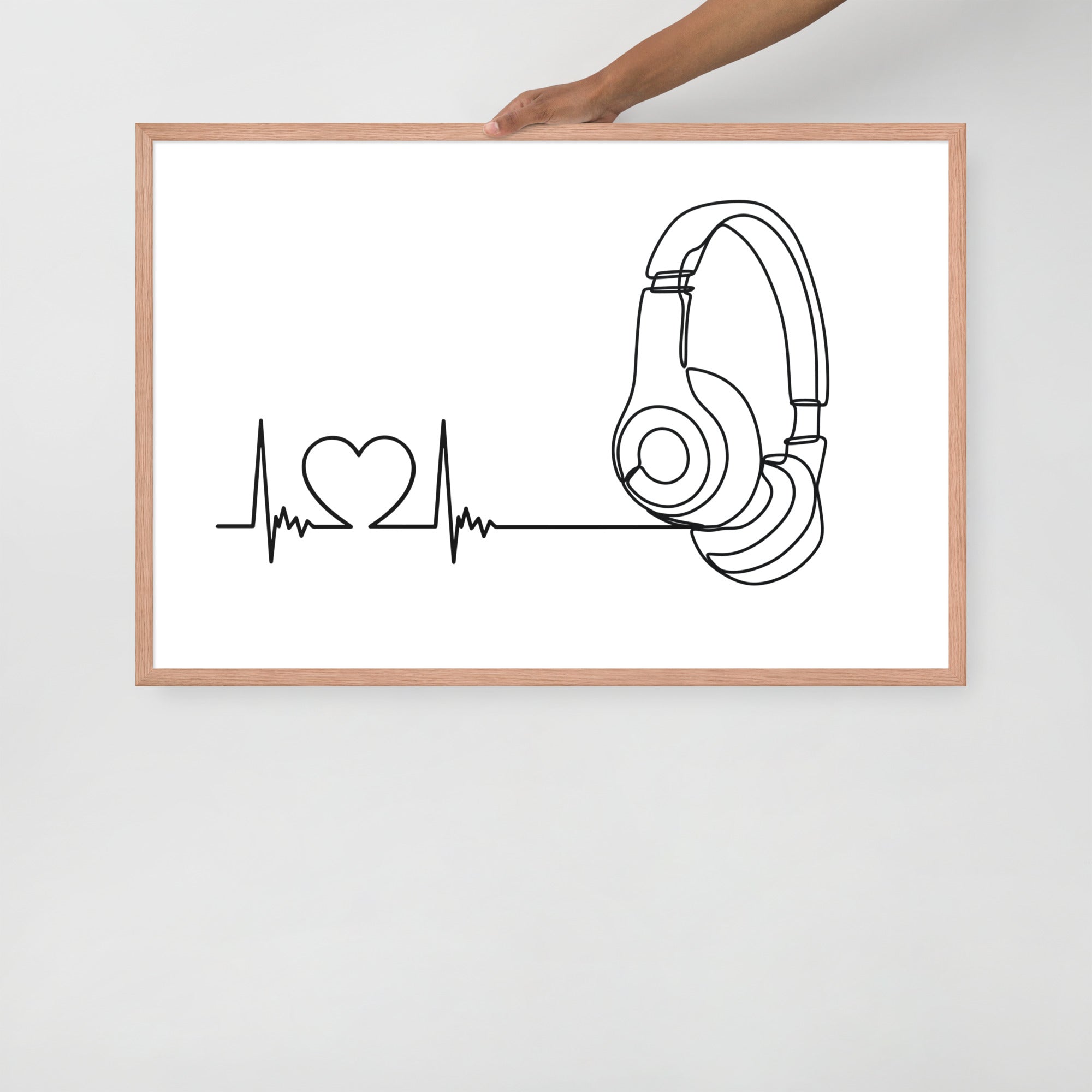 Listen to your heart - Framed poster