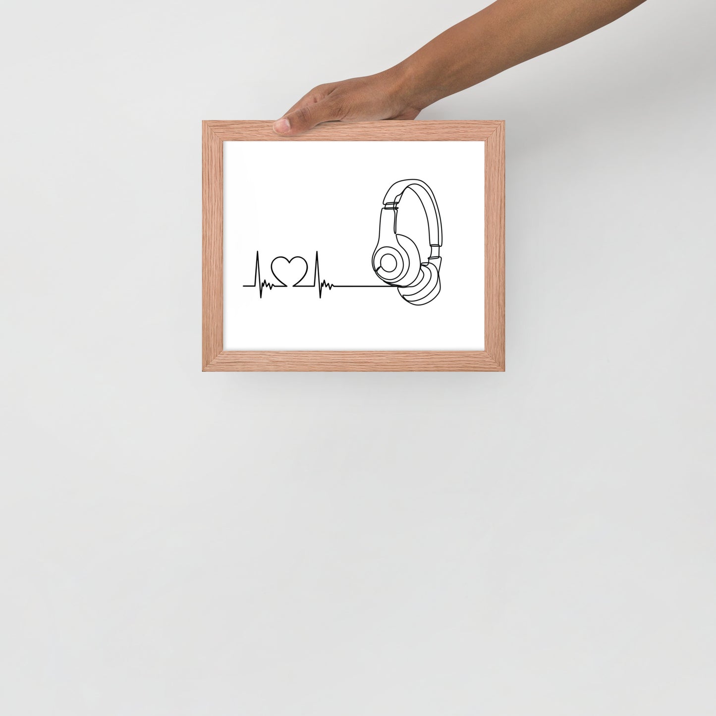 Listen to your heart - Framed poster