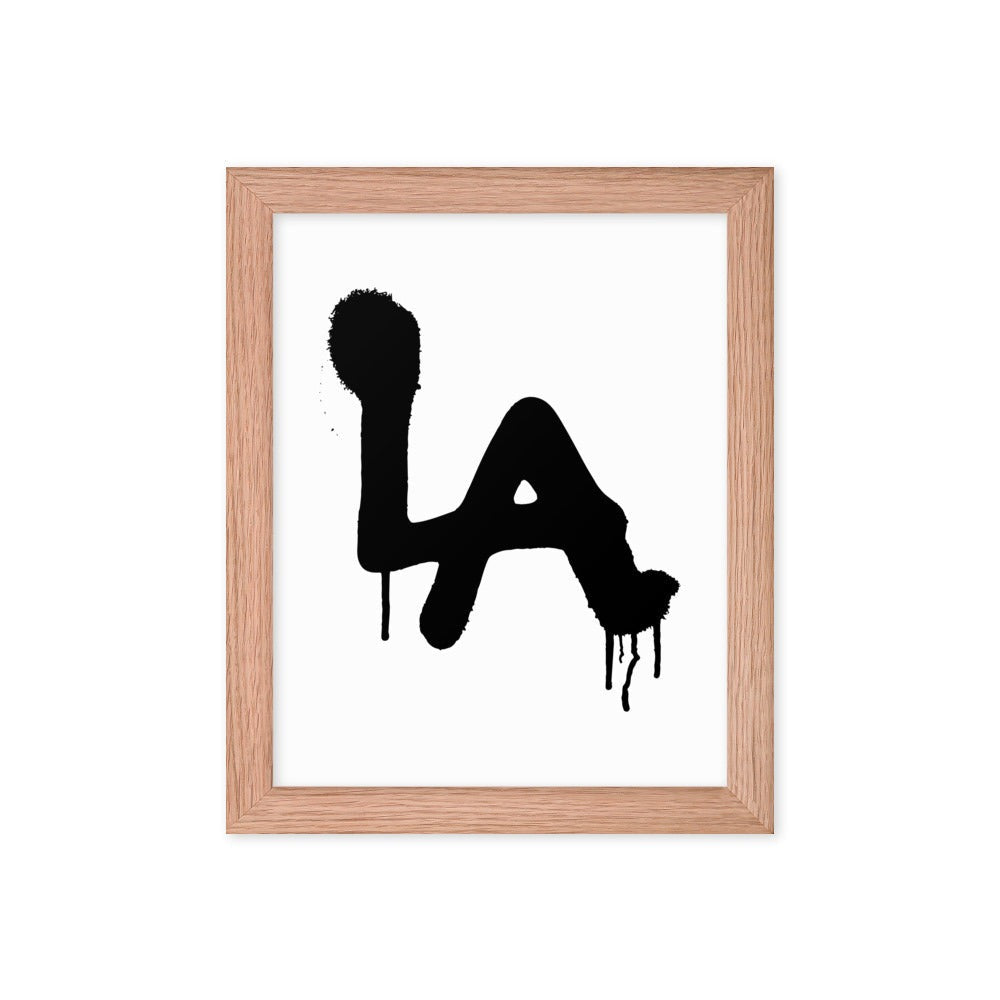 LA Spray paint - Framed poster