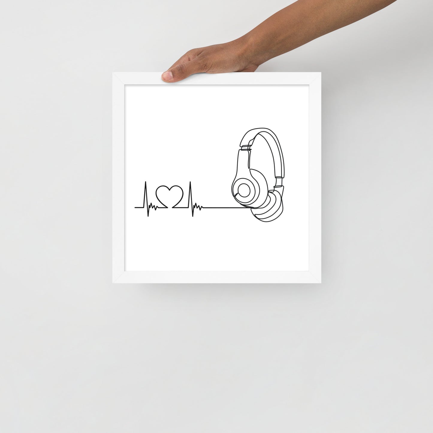 Listen to your heart - Framed poster