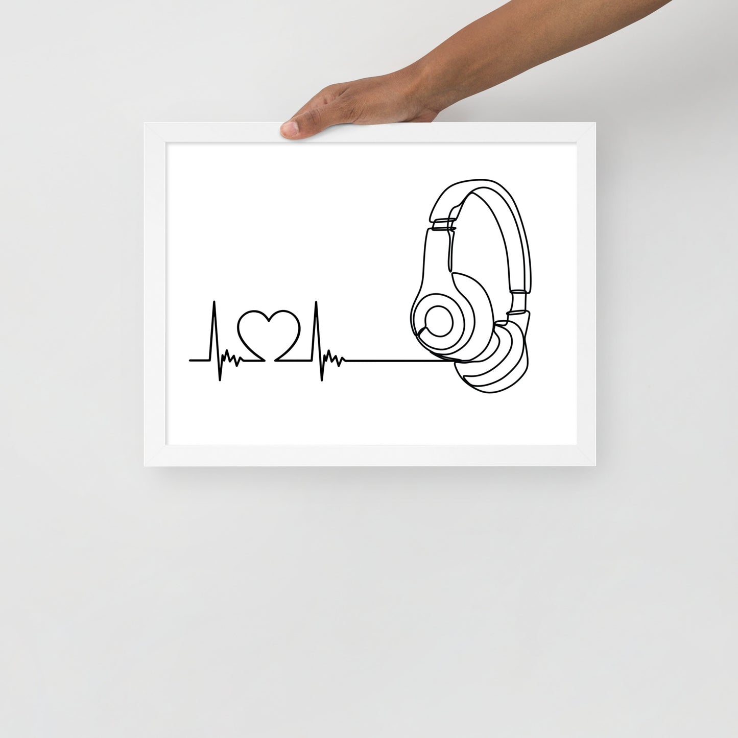 Listen to your heart - Framed poster