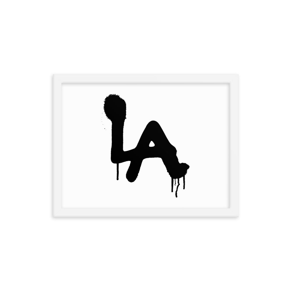 LA Spray paint - Framed poster