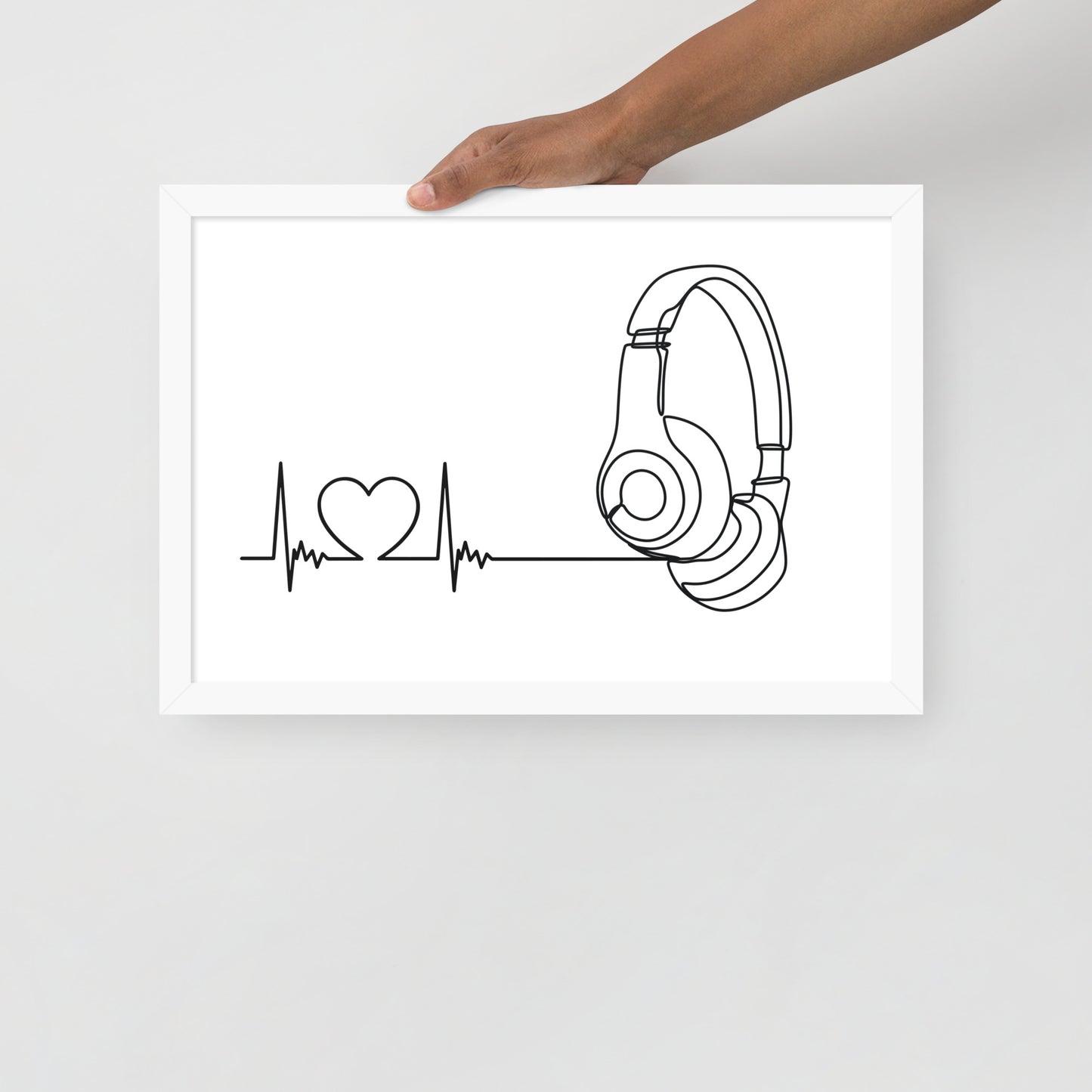 Listen to your heart - Framed poster
