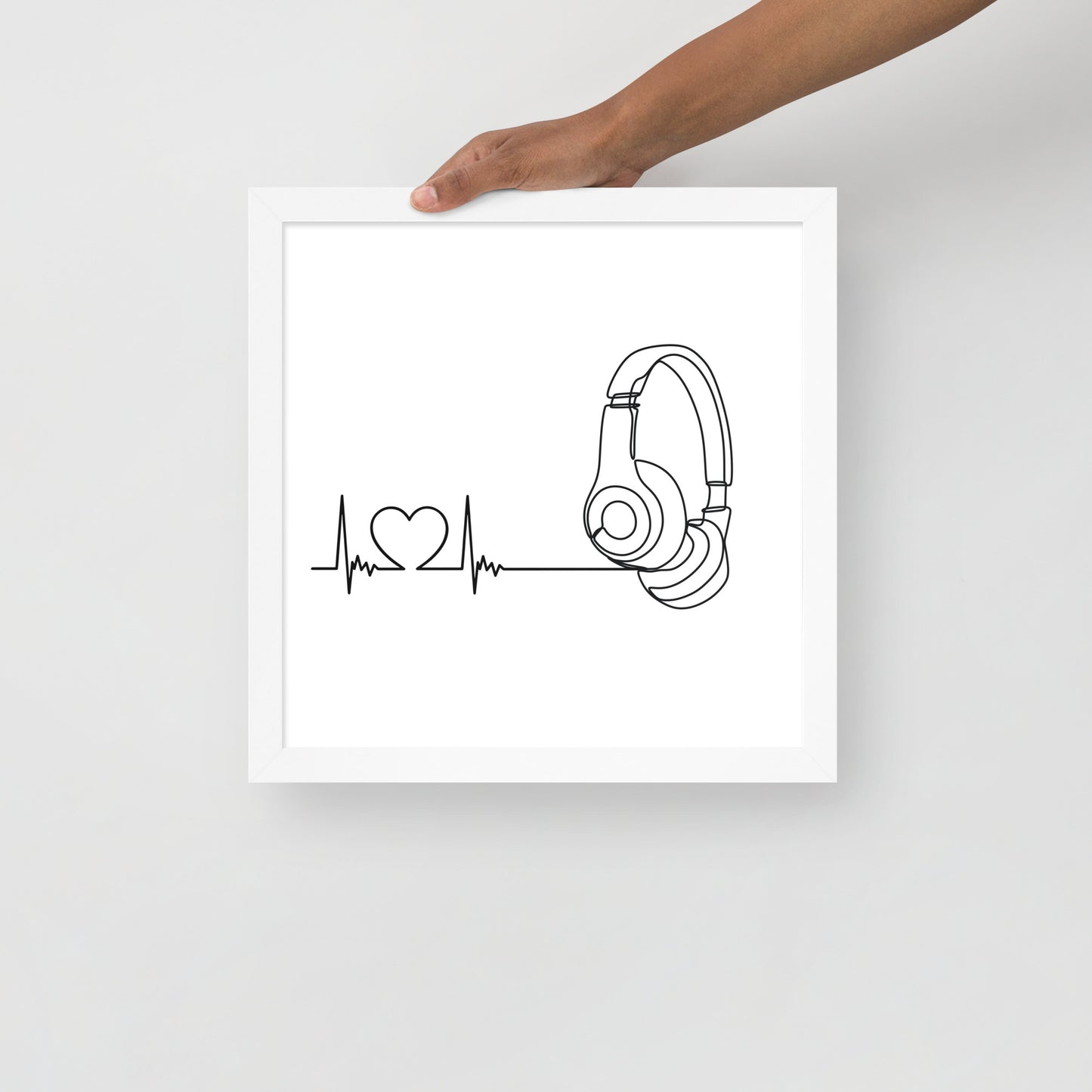 Listen to your heart - Framed poster