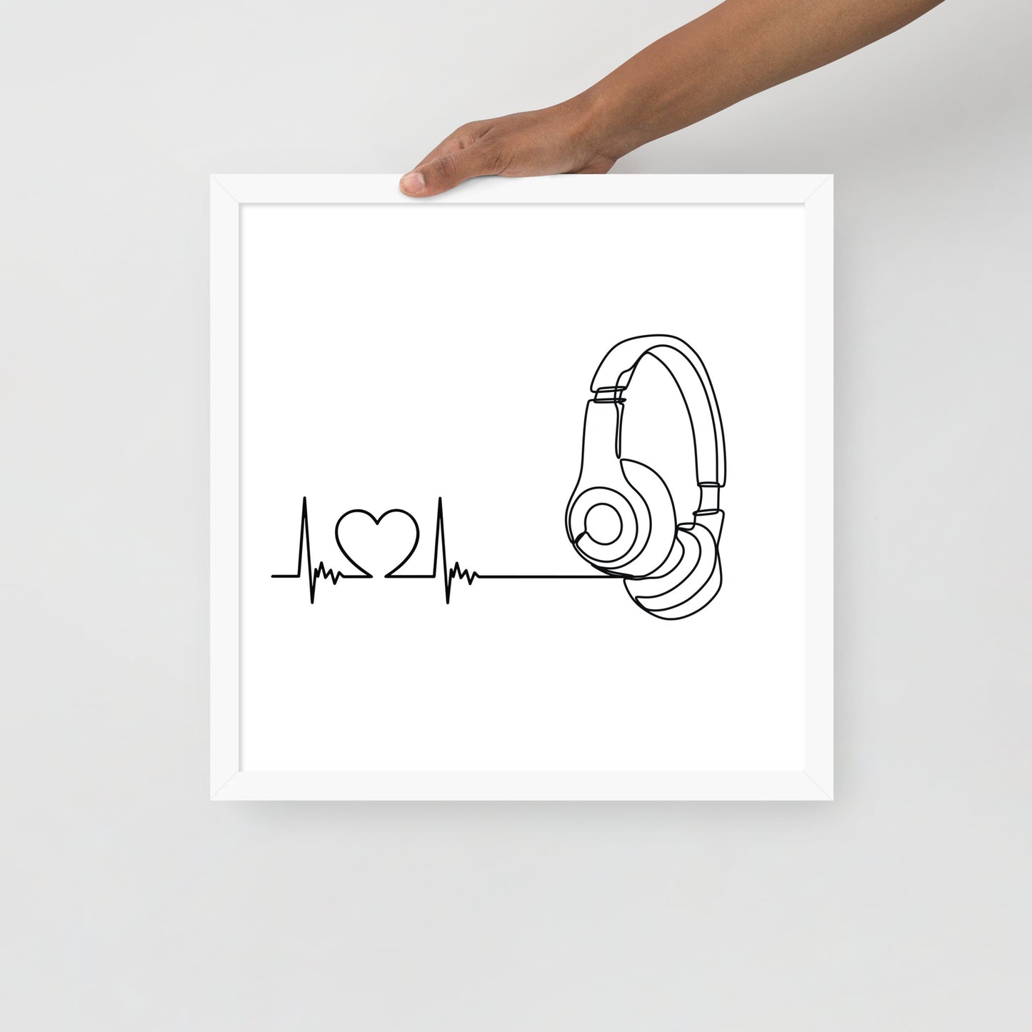 Listen to your heart - Framed poster